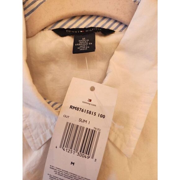 Tommy Hilfiger NWT cotton ruffle front sleeveless dress size medium - Picture 4 of 9